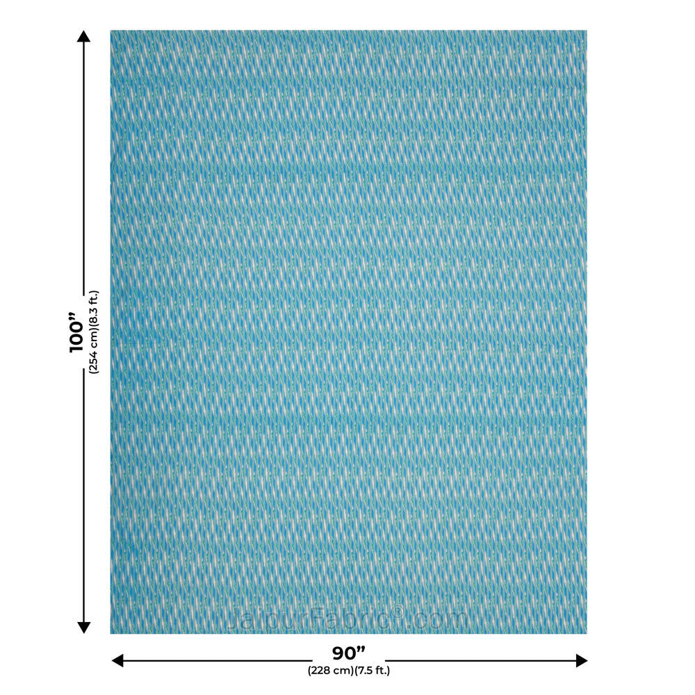 Ethnic Royal Firozi Double Bed Dohar Blanket